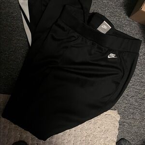 Nike Black and White Track Pants